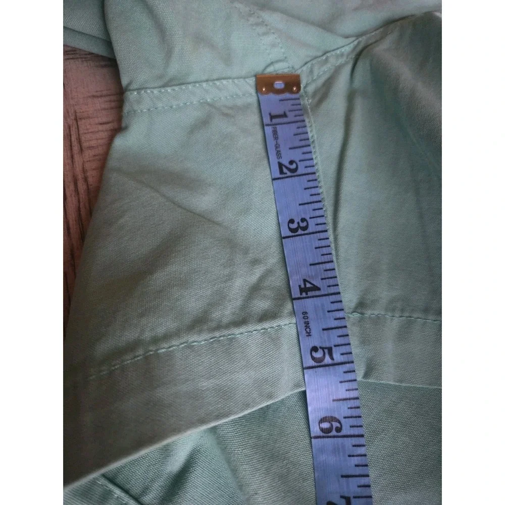 Hook & Tackle Beer Can Island Shorts Men's Size 34 Light Green Cotton